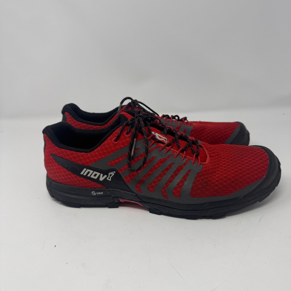 Inov-8 Roclite 290 V2 Men Red Black G-Grip Trail Running Shoes US 10.5 EU 44